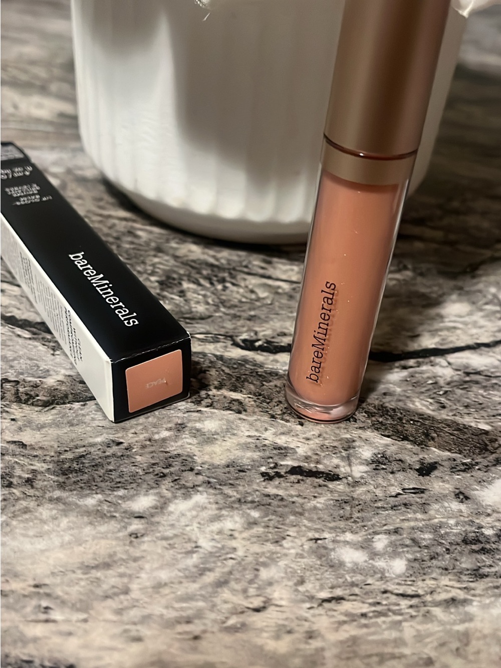 bareMinerals Liquid Lip Gloss in Nude Peach